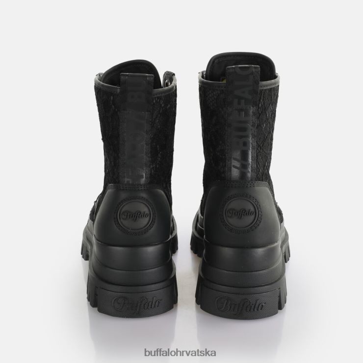 crno Buffalo aspha lace up hi ankle-boot vegan |čizme TDD6T431